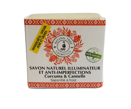 Savon Naturel illuminateur & anti-imperfections curcuma -version B spécial acné & tâches
