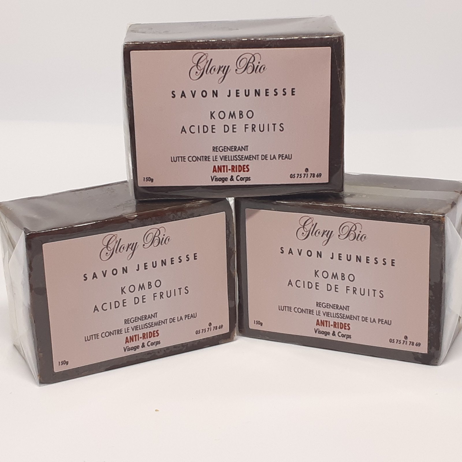 SAVON JEUNESSE KOMBO ET ACIDES DE FRUIT