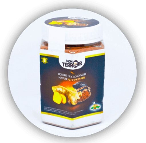 POUDRE DE CACAO NOIR NATURE AU GINGEMBRE. – Image 2